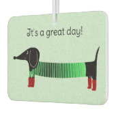 Dachshund Car  カーエアーフレッシュナー (左)