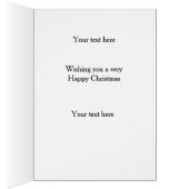 Dachshund 'Cheese Tax' Christmas card (内側 (右))