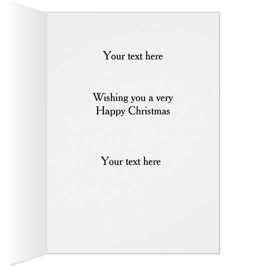 Dachshund 'Cheese Tax' Christmas card (内側 (右))