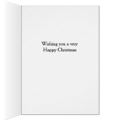 Dachshund 'Cheese Tax' Christmas card (内側 (右))