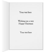 Dachshund 'Cheese Tax' Christmas card (内側 (右))