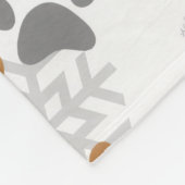 Dachshund christmas フリースブランケット (角)