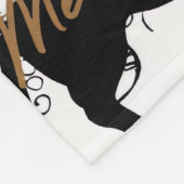 Dachshund christmas フリースブランケット (角)