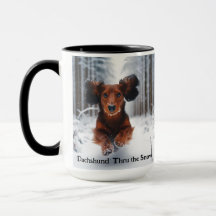 Dachshund Christmas Coffee Mug Cup