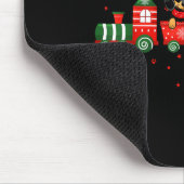 Dachshund Christmas Dog Lights Santa Xmas Pet Dog  マウスパッド (コーナー)