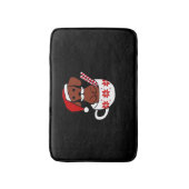 Dachshund Christmas Mustache Coffee Mug Classic T- バスマット (正面縦)