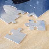 Dachshund Christmas Red Truck Holiday ジグソーパズル (側面)