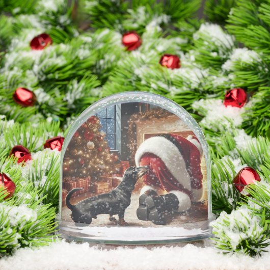 Dachshund Christmas Snow Globe (クリスマス)