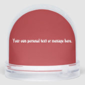 Dachshund Christmas Snow Globe (裏面)