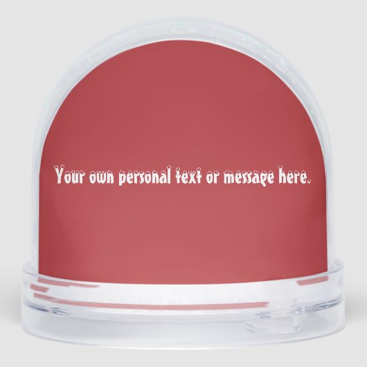 Dachshund Christmas Snow Globe (裏面)