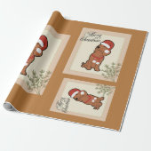 Dachshund christmas wrapping paper ラッピングペーパー (アンロールド)