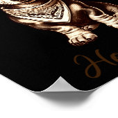 Dachshund Cowboy Cute Sausage Dog Cowboy Weiner Pu ポスター (角)