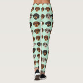 Dachshund Cute Dog Lover Pattern レギンス (裏面)