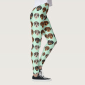 Dachshund Cute Dog Lover Pattern レギンス (右)