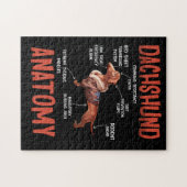 Dachshund Cute for Wiener Doxie Lovers Anatomy ジグソーパズル (横)