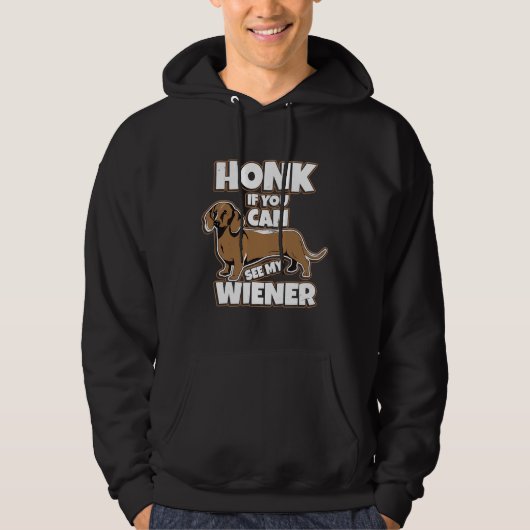 Dachshund Dachshund Motif Dachshundファン パーカ (正面)