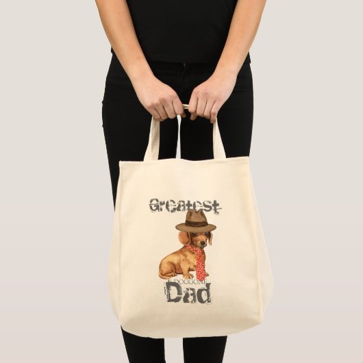Dachshund Dad トートバッグ (正面(商品))