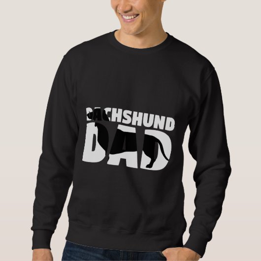 Dachshund Dad Dachshund Father Dog Dad Tee スウェットシャツ (正面)