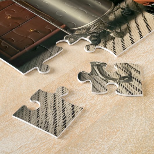 Dachshund Dentist Whimsical Dog Lover Gift ジグソーパズル (側面)