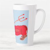 Dachshund Devil カフェラテマグ (右)