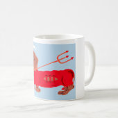 Dachshund Devil コーヒーマグカップ (正面右)