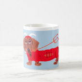 Dachshund Devil コーヒーマグカップ (中央)
