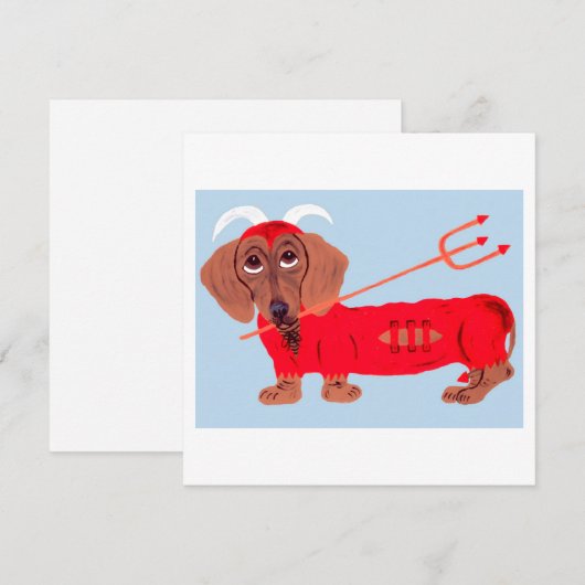 Dachshund Devil シーズンカード (正面/裏面)