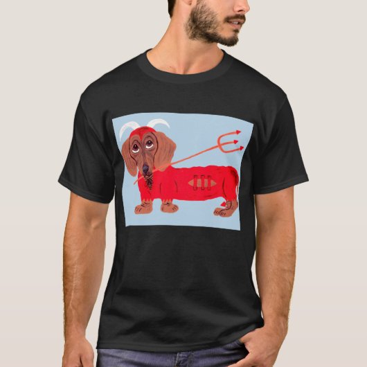 Dachshund Devil Tシャツ (正面)