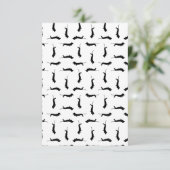 Dachshund Dogシルエットカスタム背景色 サンキューカード (スタンド正面)