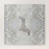 Dachshund dog – ドキシーパールシルエット ジグソーパズル (横)