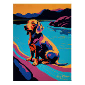 Dachshund Dog 004 - Bruno Pokopen ポスター (正面)