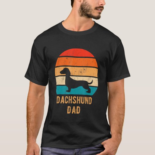 Dachshund Dog Dad Father Weiner Dog Owner 2 Tシャツ (正面)