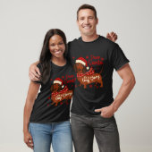 Dachshund Dog Dear Santa It's A Long Story Funny C Tシャツ (ユニセックス)
