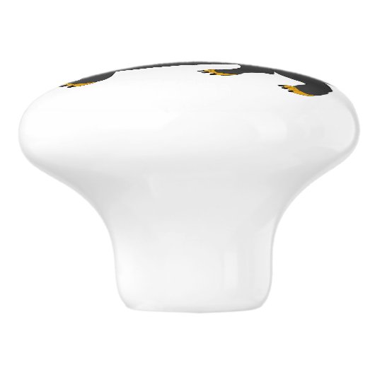 Dachshund Dog Design セラミックノブ (側面)