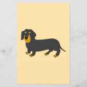 Dachshund Dog Design Dog Grooming Flyer チラシ (裏面)