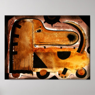 Dachshund dog dk_2005aug8c.jpg ポスター