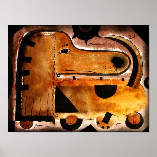 Dachshund dog dk_2005aug8c.jpg ポスター (正面)