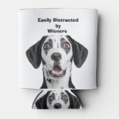 Dachshund Dog Easily Distracted by Wieners  缶クーラー (正面)