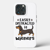Dachshund Dog Easily Distracted by Wieners Case-Mate iPhoneケース (裏面)