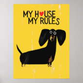 Dachshund dog | Funny & decorative Poster ポスター (正面)