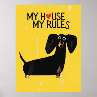 Dachshund dog | Funny & decorative Poster ポスター