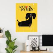 Dachshund dog | Funny & decorative Poster ポスター (ホームオフィス)