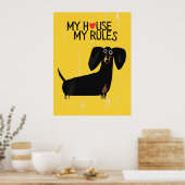 Dachshund dog | Funny & decorative Poster ポスター (キッチン)