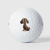 Dachshund Dog Lover Golf Balls ゴルフボール (正面)