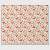 Dachshund dog lovers retro Christmas gift ラッピングペーパー (フラット)