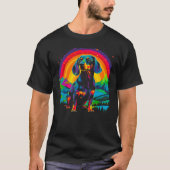 Dachshund Dog Nature Tシャツ (正面)
