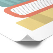 Dachshund Dog Personalized Print ポスター (角)