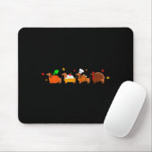 Dachshund Dog Pumpkin E Turkey Thanksgiving  マウスパッド (マウス)