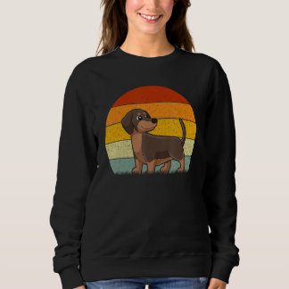 Dachshund Dog  Retro Style Vintage スウェットシャツ