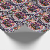 Dachshund Dog Valentine's Day ラッピングペーパー (角)